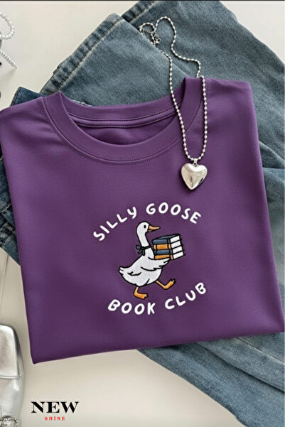 New Shine Τ-SHIRT ΜΕ ΕΚΤΥΠΩΜΕΝΟ ΣΧΕΔΙΟ BOOK CLUB, ΜΕΓΕΘΟΣ UNISEX