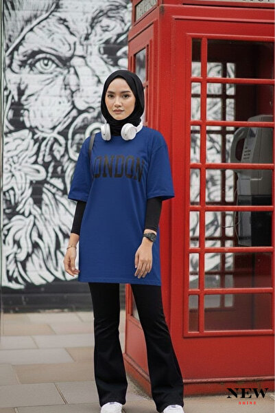 New Shine تي شيرت مطبوع عليه لندن للجنسين