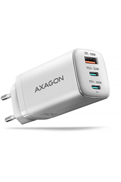 Axagon GaN cu 3 porturi (USB-A + 2x USB-C), PD3.0 / PPS / QC4+ / SFC2.0 / AFC...