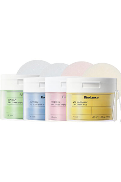 Biodance مجموعة وسادات تونر جل: كولاجين، نياسيناميد، سيرانول، وطحالب بحرية