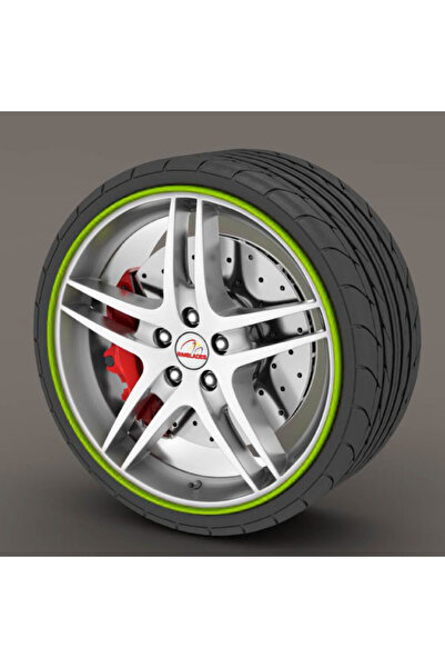 Avex Set protectie jante, calitate Premium, 4 inele din plastic, culoare VERDE