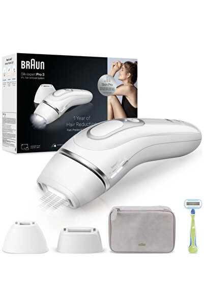 Braun IPL Silk expert Pro 3 PL3132, for home hair removal, case, comes with