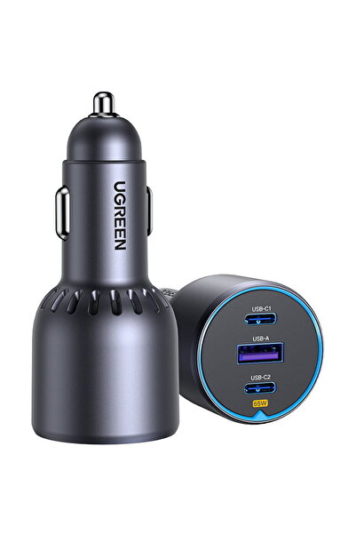 Ugreen EC703 1x USB-A + 2x USB-C 3.25A 75W Negru