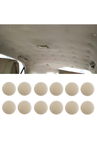 Avex Σετ 12 κλιπ για επισκευές ταπετσαρίας οροφής αυτοκινήτου, μπεζ χρώματος