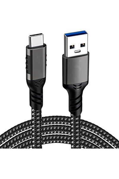 The Bros كابل من النوع C بطول 3 أمتار، كابل USB A إلى USB C مضفر من النايلون،...