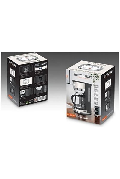 Muse Coffee maker MS-220 SC, 1.4 liters, 1000W, cream