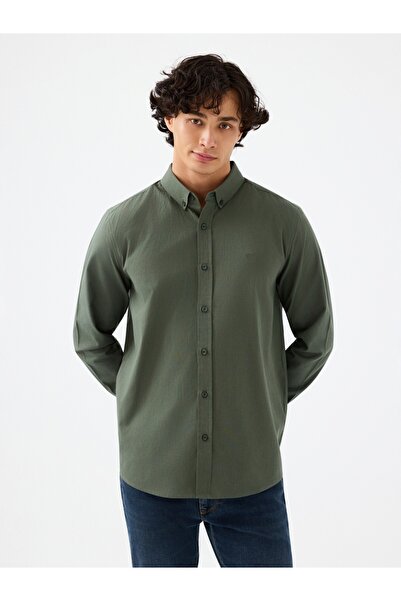 Loft Men's Khaki1 Lf 2037403 Khaki m Shg Shirt Lf2037403-Kha