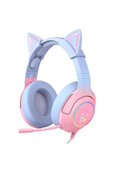 Onikuma Căști de gaming Casti K9 roz/albastru
