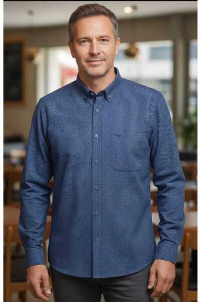 ARMA STİL 100% Cotton Long Sleeve Pocketed Plaid Classic Lightweight Thick Me...