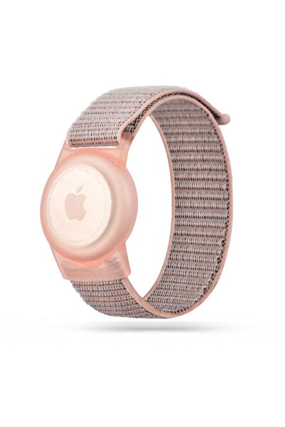 Tech-Protect Nylon Strap for Kids Apple AirTag – Pink