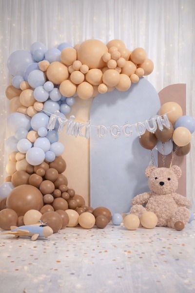 ENG PARTİ DÜNYASI 118 Piece Birthday Balloon Concept - Happy Birthday Set Eng...