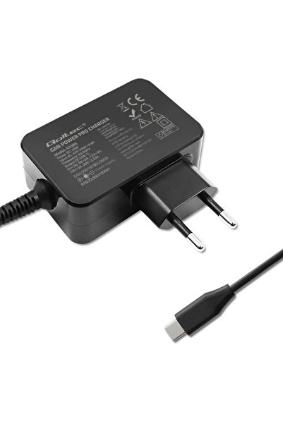 Qoltec Alimentator USB Type-C Pro 45W GaN Negru