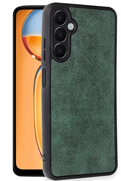 Hulyomer Hub Hulyomer Samsung Galaxy S24 Fe Case Aras Leather Cover - Dark Gr...