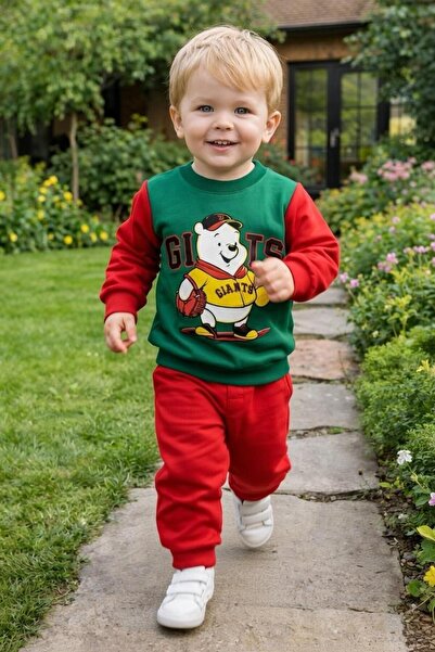 NOVERAM KİDS طقم بدلة رياضية للأولاد الصغار من ميني جاينتس مطبوع