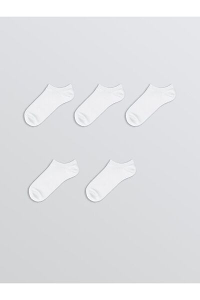 LC Waikiki Women's Plain Sneaker Socks 5 Pack