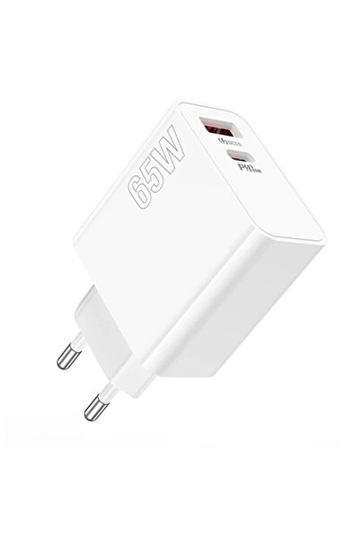 Lamtech 9982018023558 QC3.0 PD 1xUSB + 1xUSB Tip-C 65W Alb