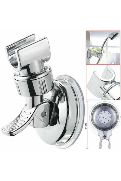 Avex Suport pentru para de dus, montaj rapid cu ventuza, material ABS, finisa...