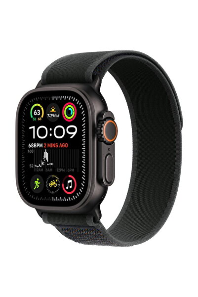Apple Watch Ultra 2 GPS + Cellular 49 mm Black Titanium Case with Black Trail...