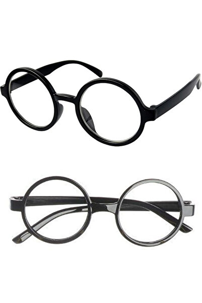ReilaParty Harry Potter Style Glasses Without Glass Without Number Black Fram...