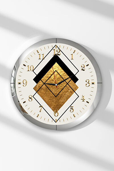 Zevahir Mobilya Dekorasyon Ceas de perete rotund din MDF cu tematică modernă,...