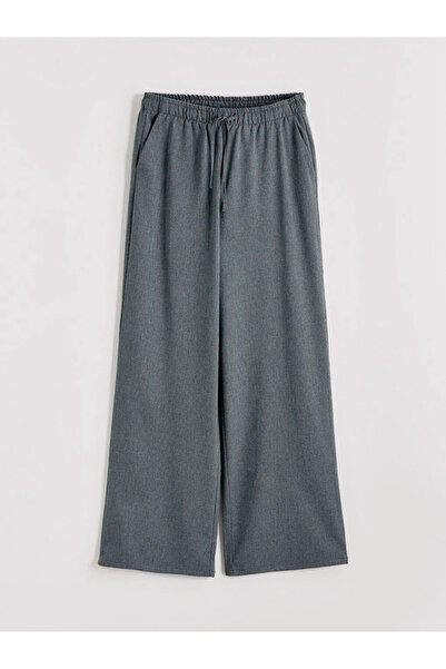 LC Waikiki Wide Leg Women's Trousers with Elastic Waist