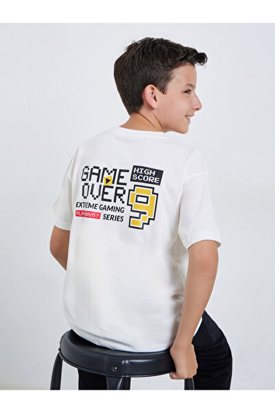 Styli Teen Boys Graphic Print Oversized T-Shirt