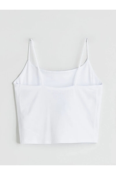 LC Waikiki Square Neck Strap Crop Women's Tank Top