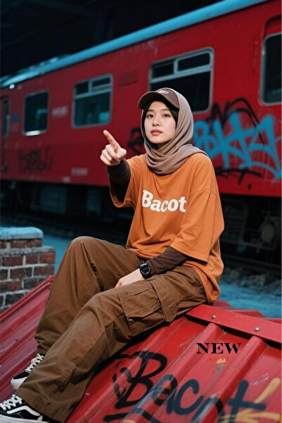 New Shine تي شيرت مطبوع للجنسين من باكوت