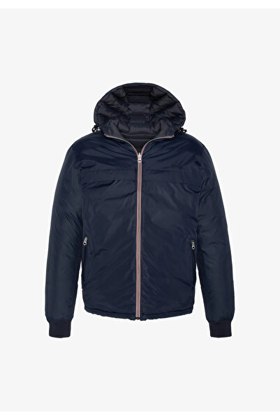 Schott NYC Men's blue/anthracite reversible jacket Riverso Schott