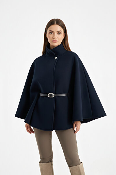 FOORS New Season Women's Belted Cape Poncho