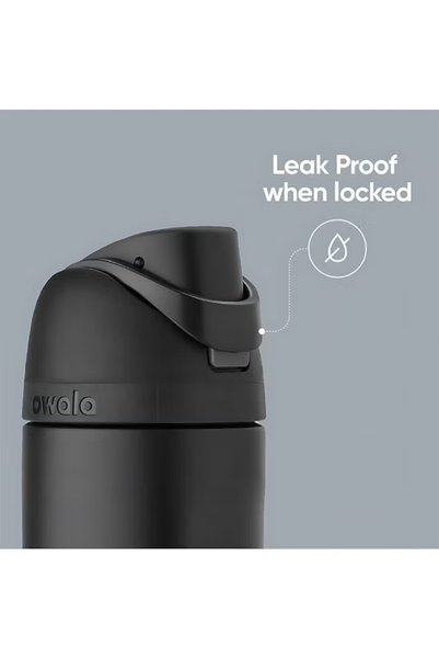 Generic Owala 32oz Insulated Stainless Steel Water Bottle with Straw Lid, Black