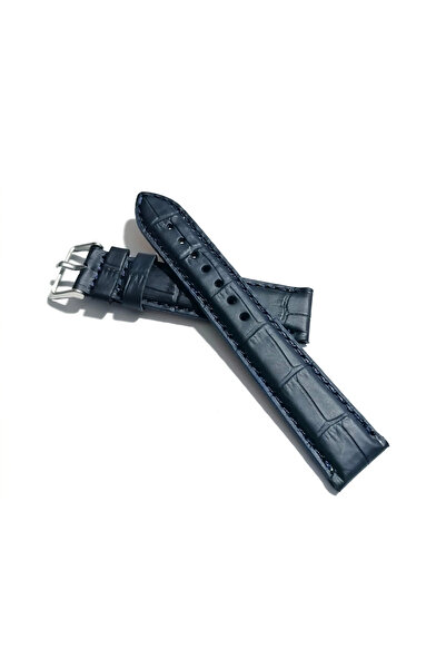 FADO Genuine Leather Watch Band Compatible with Every Watch Dark Blue Matte 2...