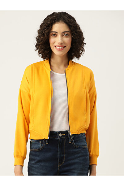 RUE COLLECTION By Styli Mock Collar Fleece Sweatshirt