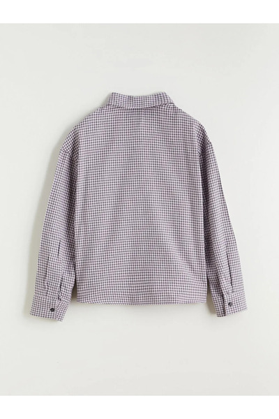 LC Waikiki Cămașă pentru fetiță în carouri cu piatră