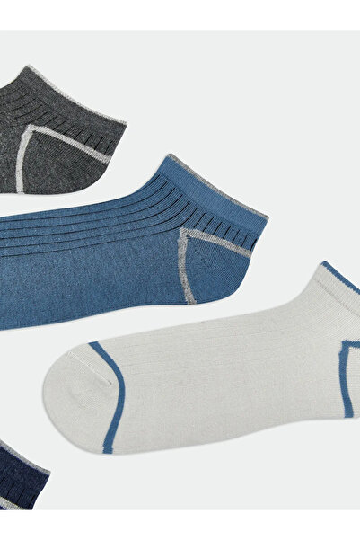 LC Waikiki Striped Men's Booties Socks Pack of 5