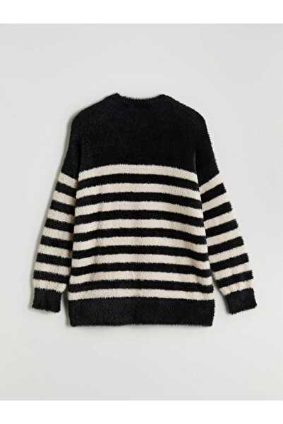 LC Waikiki Crew Neck Striped Women's Knitwear Tunic