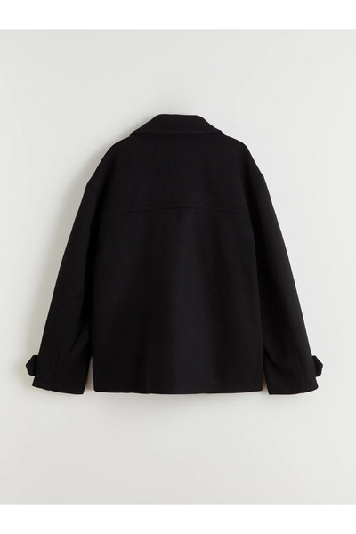 LC Waikiki Double-Breasted Collared Men's Cashmere Coat