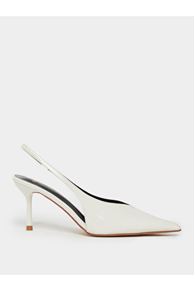 Styli Women White Slingback Shoes