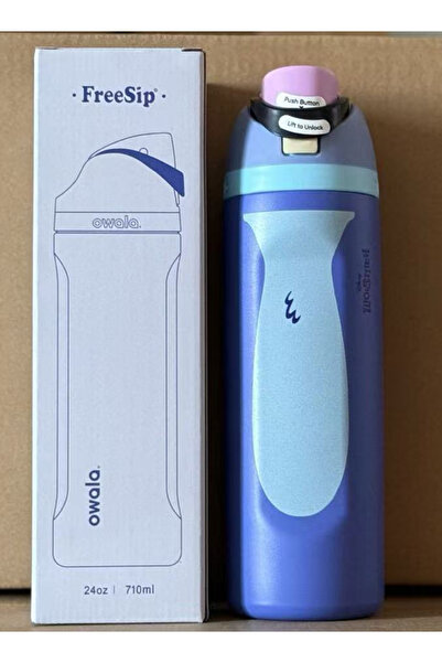 owala FreeSip Stainless Steel Water Bottle 32OZ, Insulated with Straw, BPA-Free