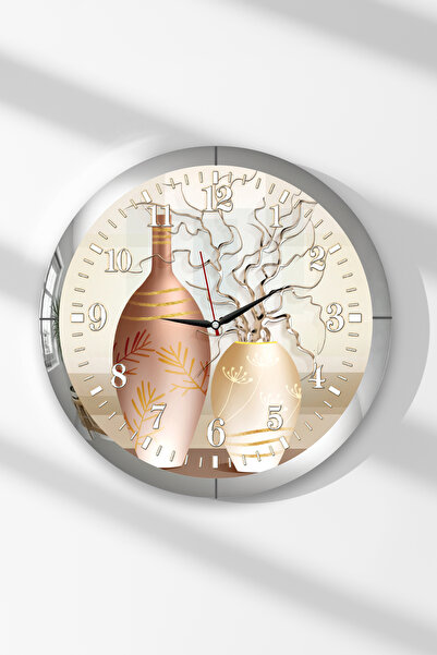 Zevahir Mobilya Dekorasyon Ceas de perete rotund din MDF cu tematică de timp,...