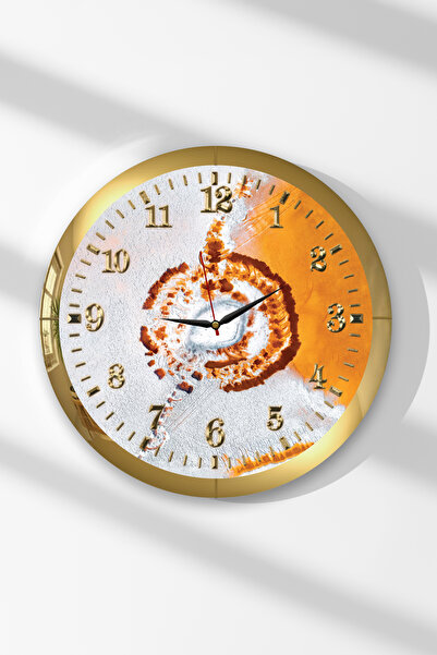 Zevahir Mobilya Dekorasyon Ceas de perete rotund din MDF cu tematică Reflecți...