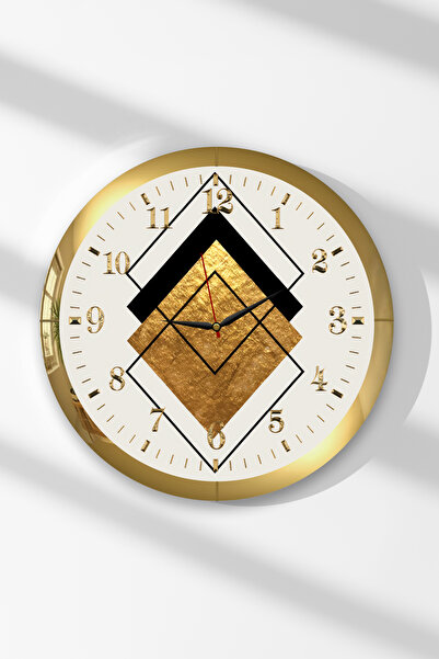 Zevahir Mobilya Dekorasyon Ceas de perete rotund din MDF cu tematică modernă,...