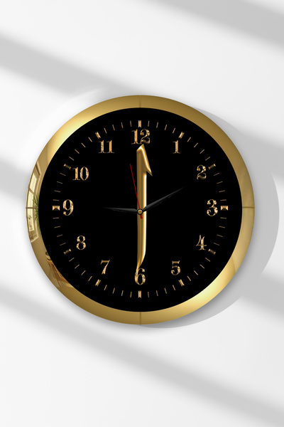 Zevahir Mobilya Dekorasyon Ceas de perete rotund din MDF cu tematică Elif, cu...