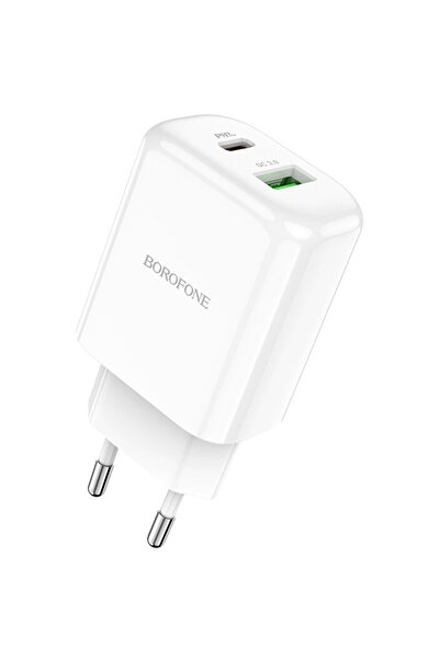 Borofone BN4 Potential, Quick Charge, 20W, 1 X USB - 1 X USB Type-C, White