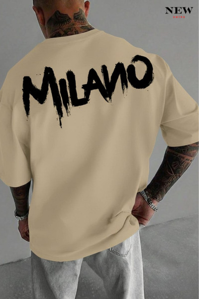 New Shine تي شيرت ميلانو مطبوع للجنسين