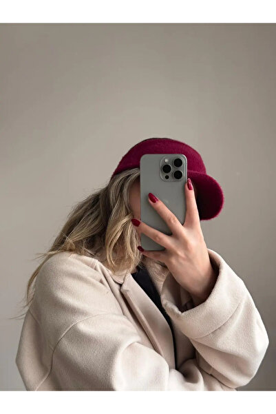 LEROSY CO. Soft Textured Stretchy Tennis Hat Burgundy – Women's Casual Hat