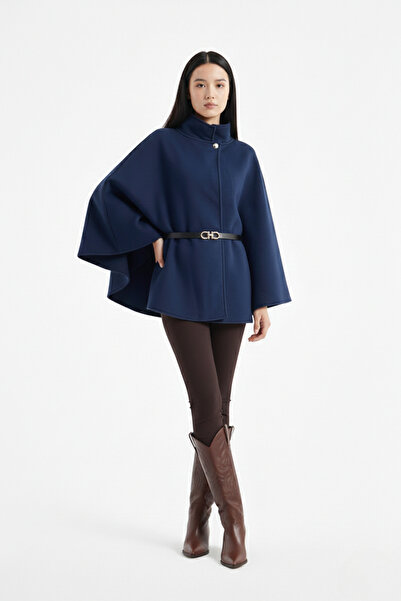 FOORS New Season Women's Belted Cape Poncho