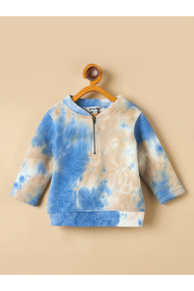 Stylo Bug By Styli Girls Blue Tie-Dye Sweatshirt