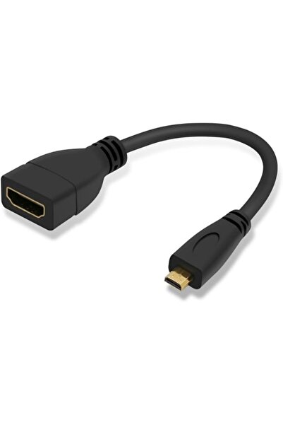 The Bros محول كابل Micro HDMI ذكر إلى HDMI أنثى بدقة 4K لكاميرات HDTV بطول 10 سم