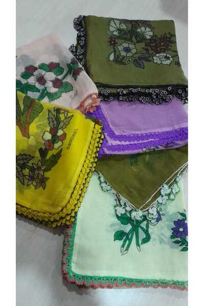 Papatyam 80 × 80 6 قطع من القطن اليمني الملوث